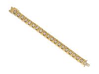 YELLOW GOLD AND DIAMOND BRACELET