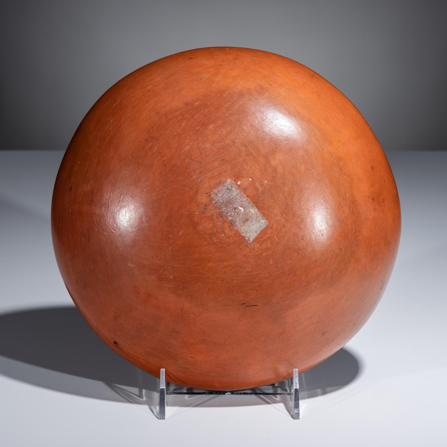 Pottery Bowl, with Tail Feather Design