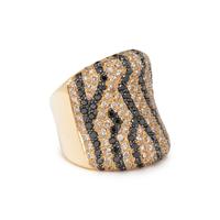 DIAMOND AND BLACK DIAMOND RING
