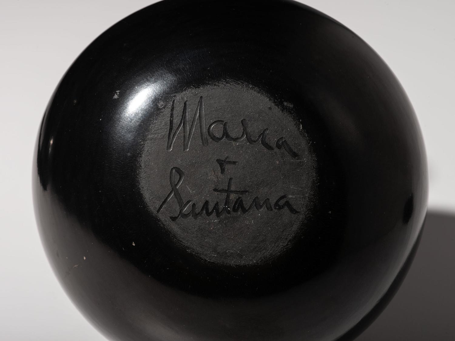 Blackware Pottery Vase and Bowl 1943-1954