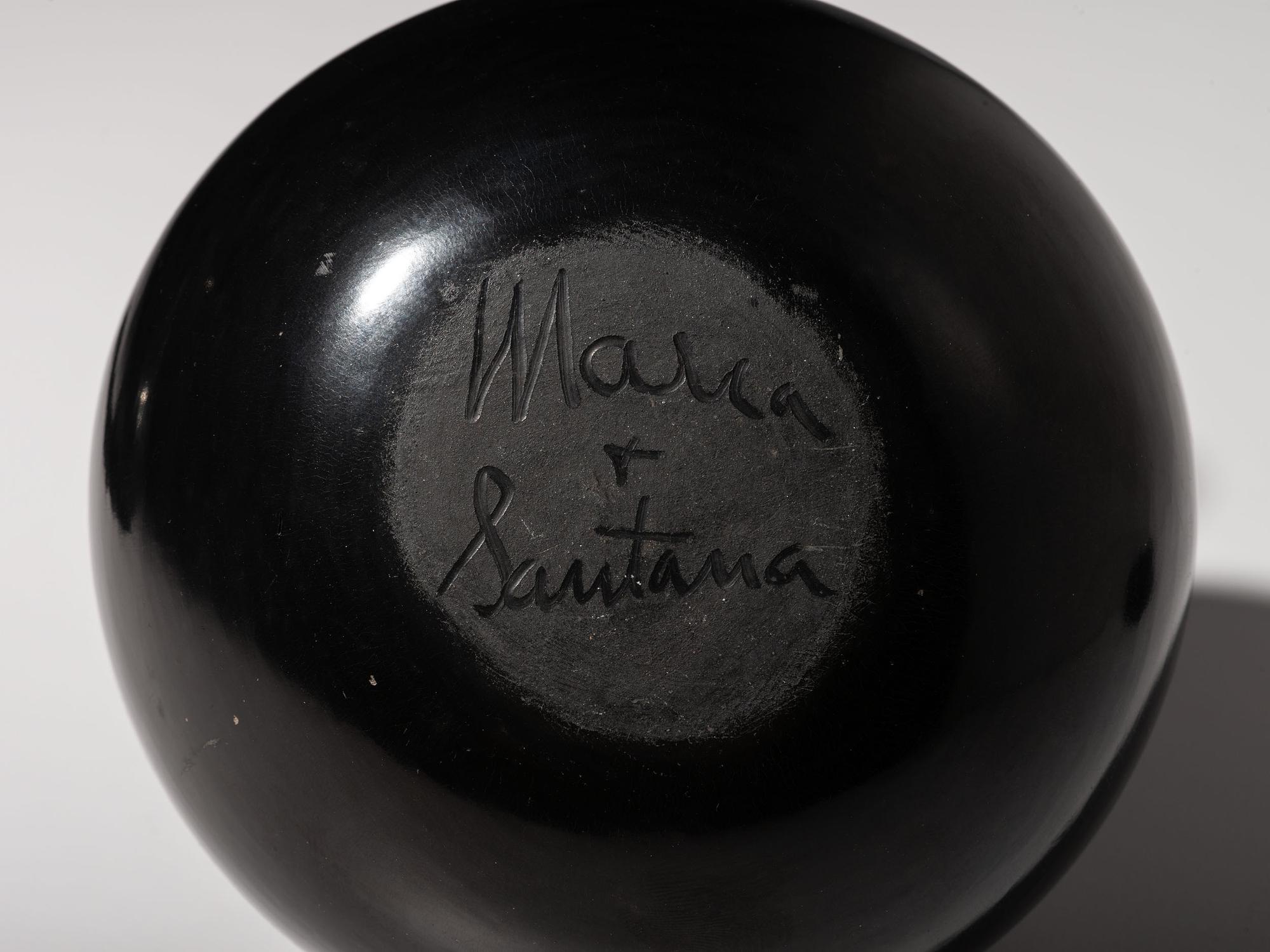 Blackware Pottery Vase and Bowl 1943-1954