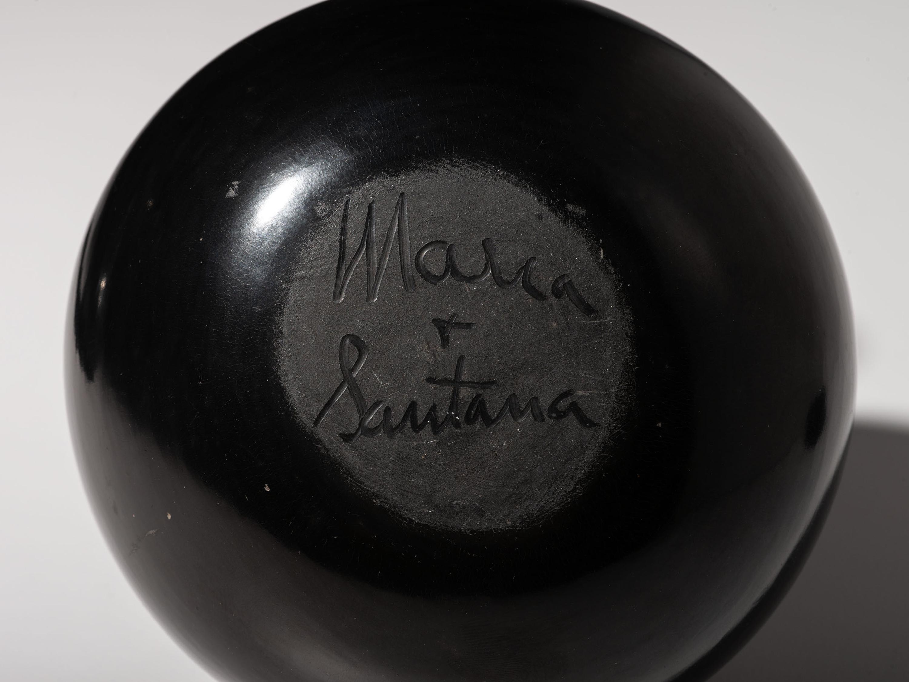 Blackware Pottery Vase and Bowl 1943-1954