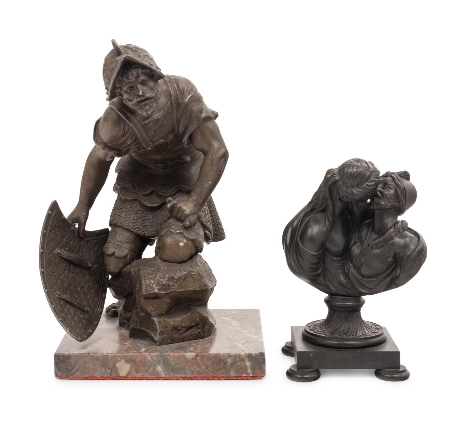Two Continental Metal Figures