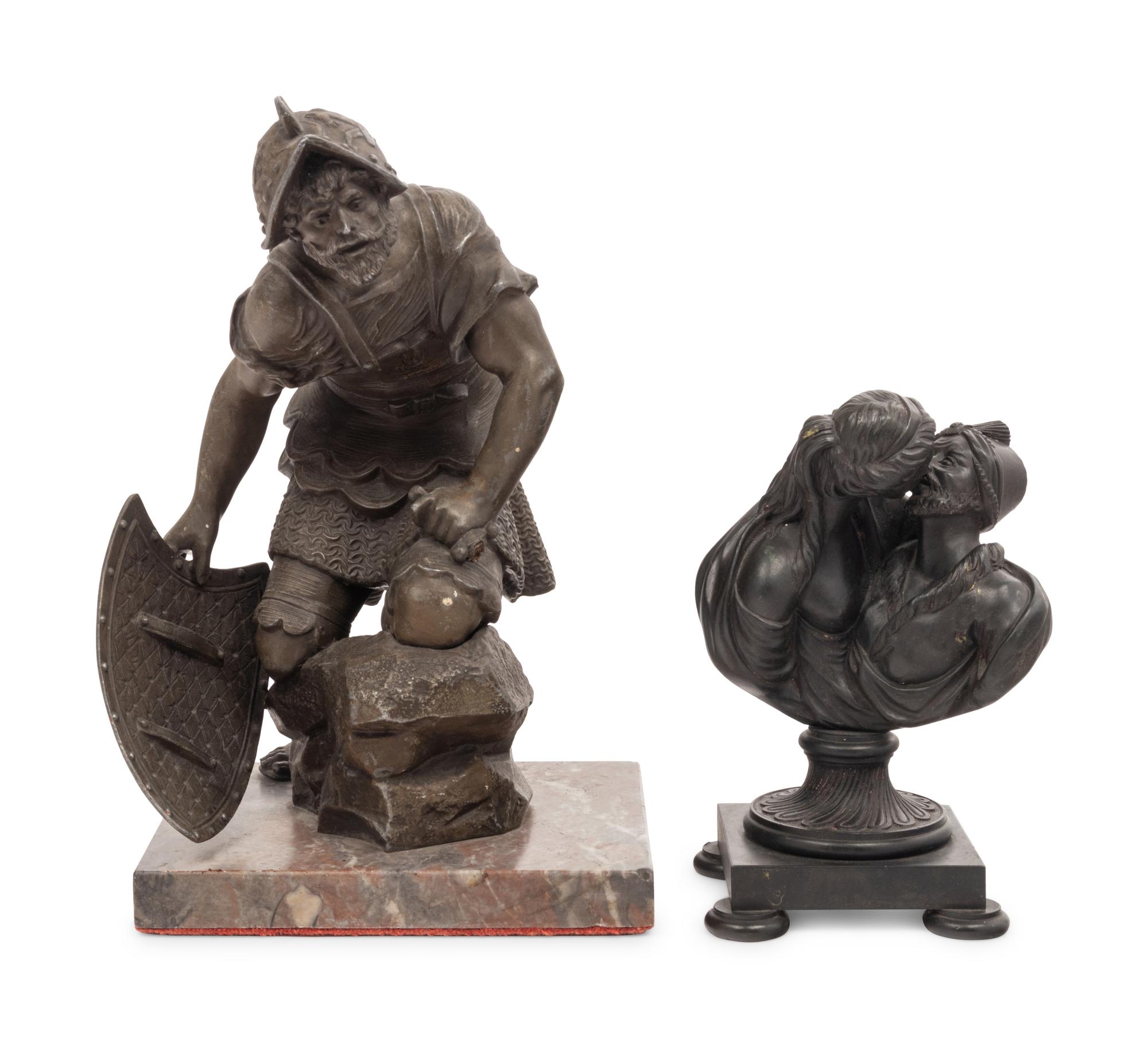 Two Continental Metal Figures