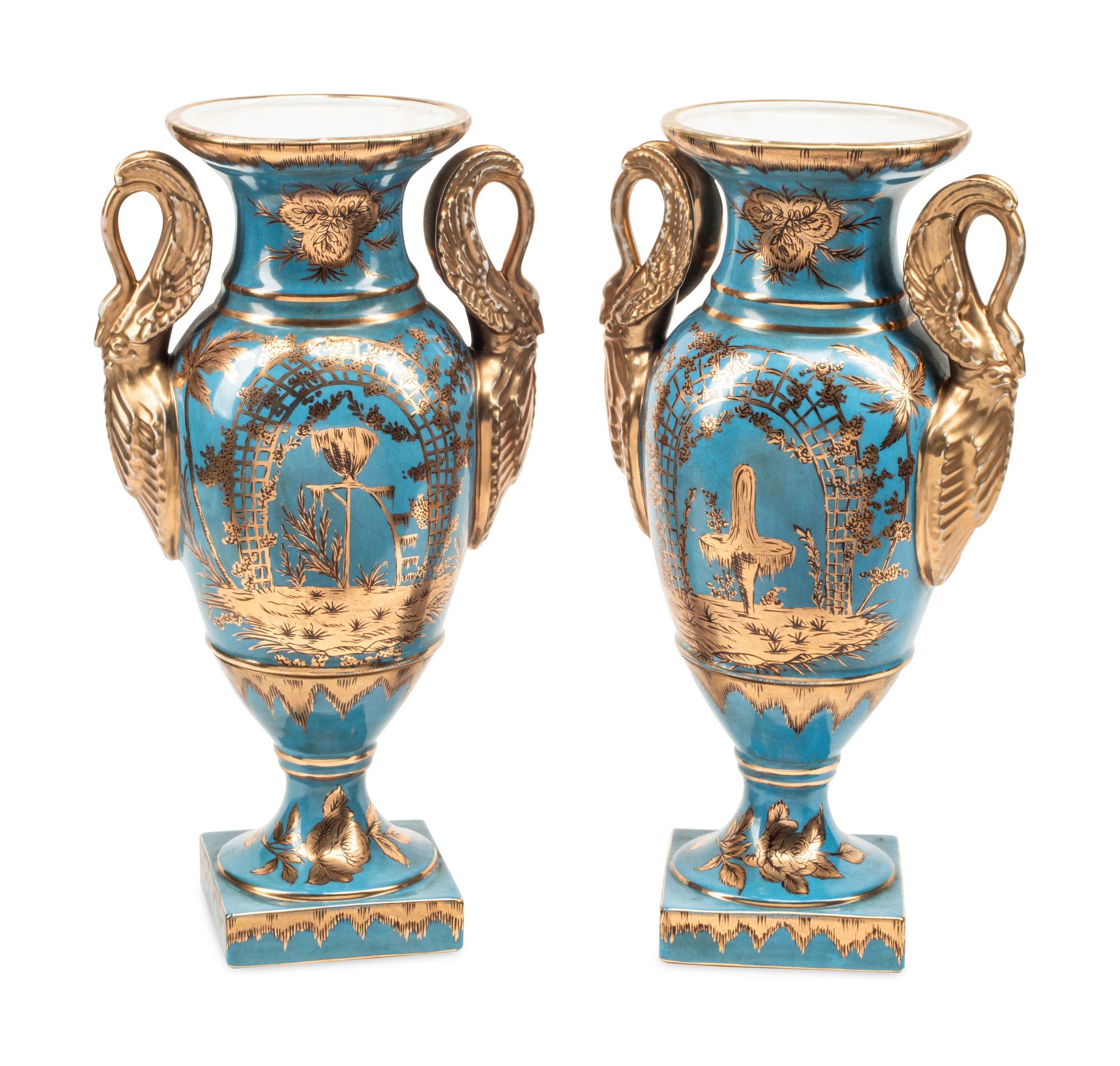 A Pair of Paris Porcelain Vases
