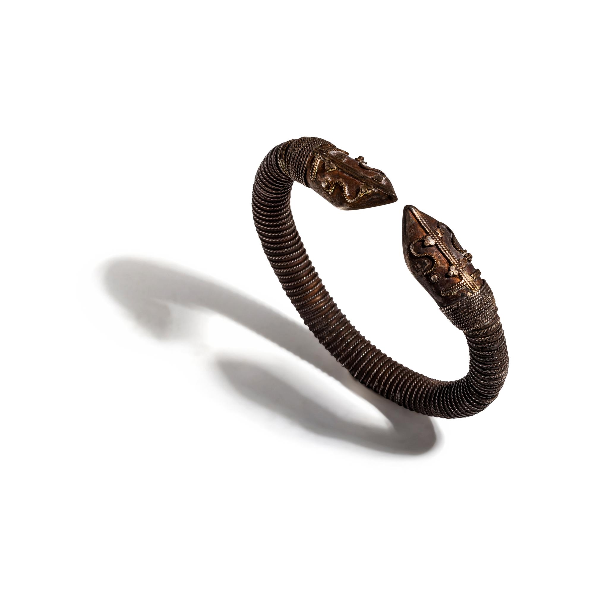 An Ethnographic Silver Bangle Bracelet