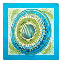 Three Designer Silk Scarves: One Gucci, One Louis Vuitton, and One Hermès