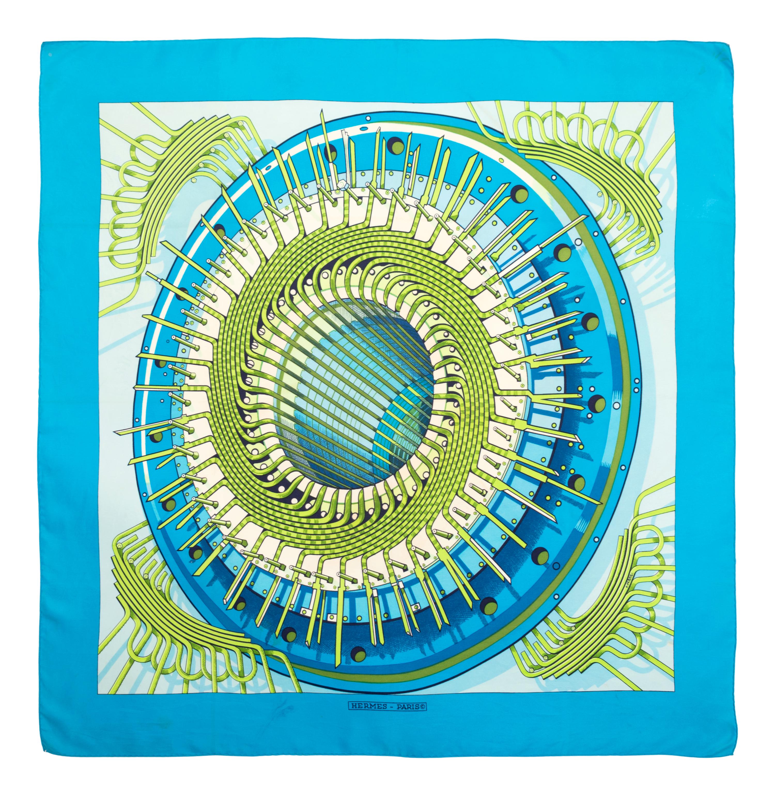 Three Designer Silk Scarves: One Gucci, One Louis Vuitton, and One Hermès
