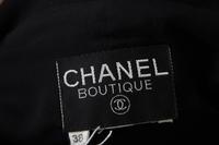 A Chanel Black Wool Dress Ensemble, Size 38.