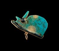 A Group of 5 Egyptian Stone and Faience Amulets