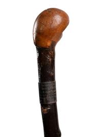 A 1931 Walking Stick Presented to "King of Baseball" Connie Mack by Boston Mayor James Michael Curley Sourced Directly From McGillicuddy Family