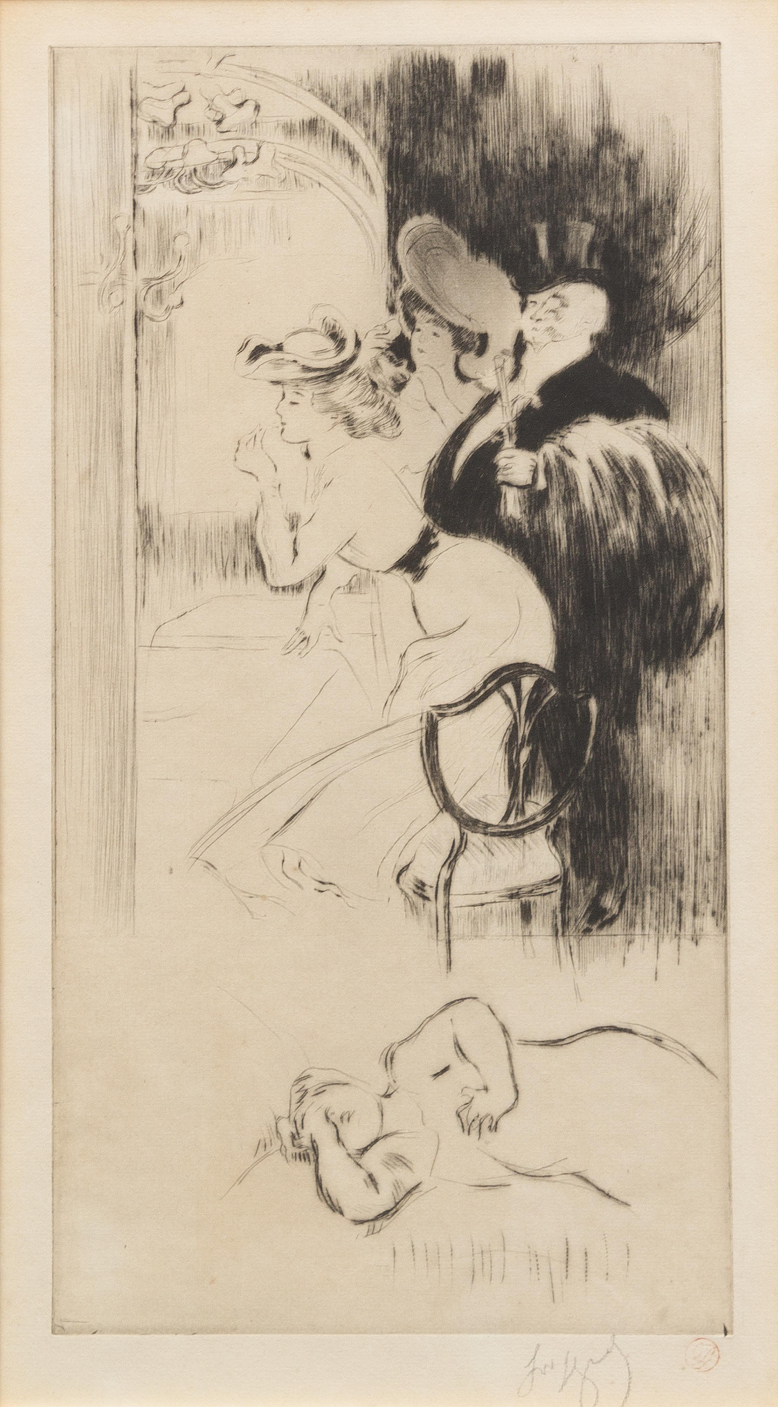 Louis Auguste Mathieu Legrand, (French, 1863-1951), Les bars, 1909 (Suite of 8)