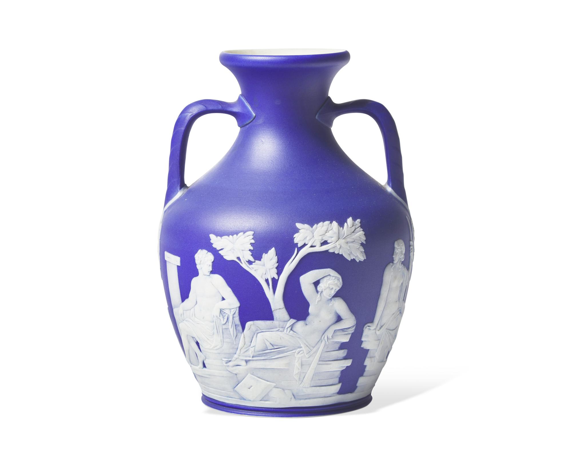 A Wedgwood Jasperware Copy of the Portland Vase