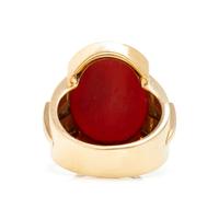 Yellow Gold and Carnelian Ring