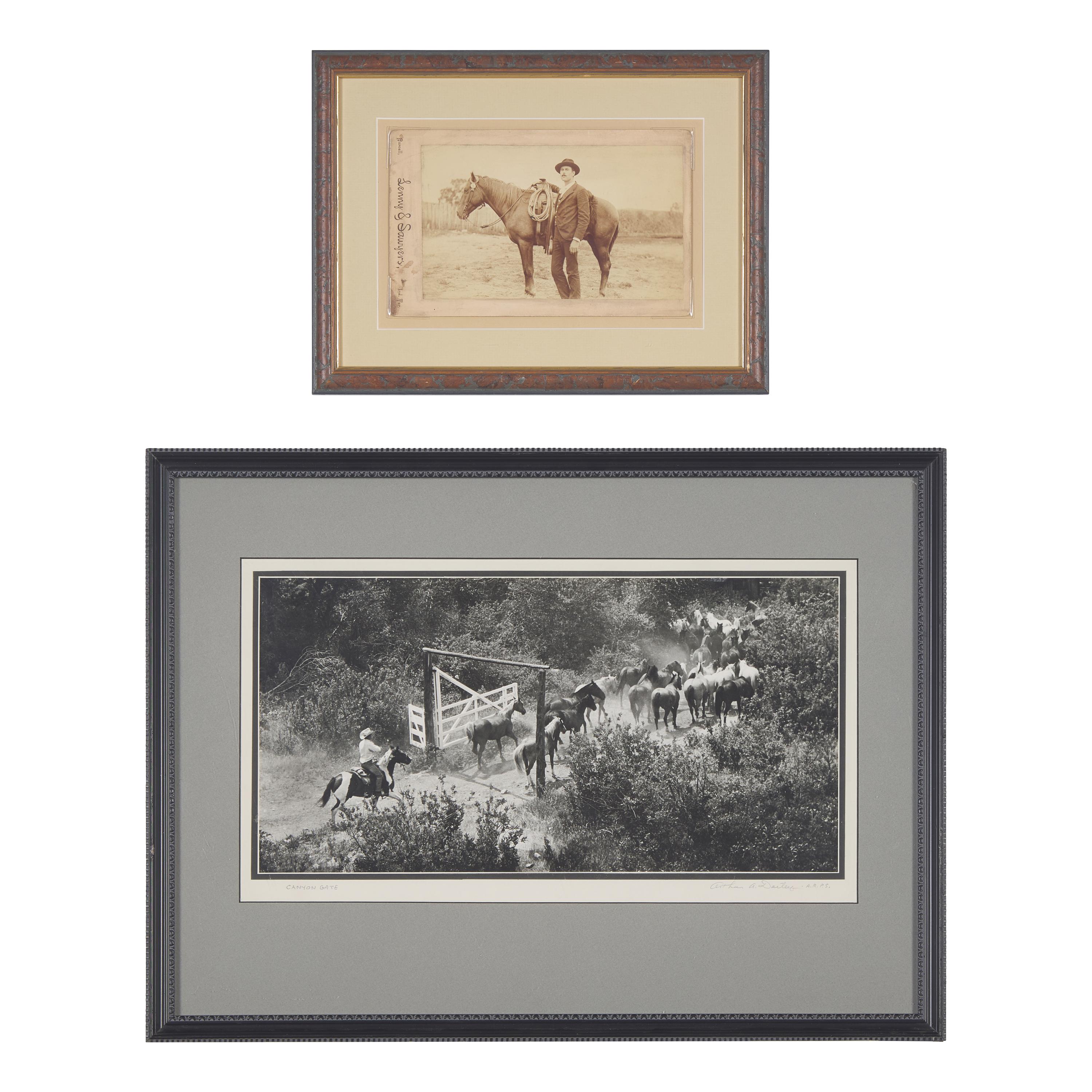 [Western Americana] Group of 6 photos of cowboys and ranchers, including images by Lenny & Sawyers and A. Dailey