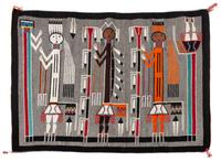 Navajo Yei Rug Mid 20th Century