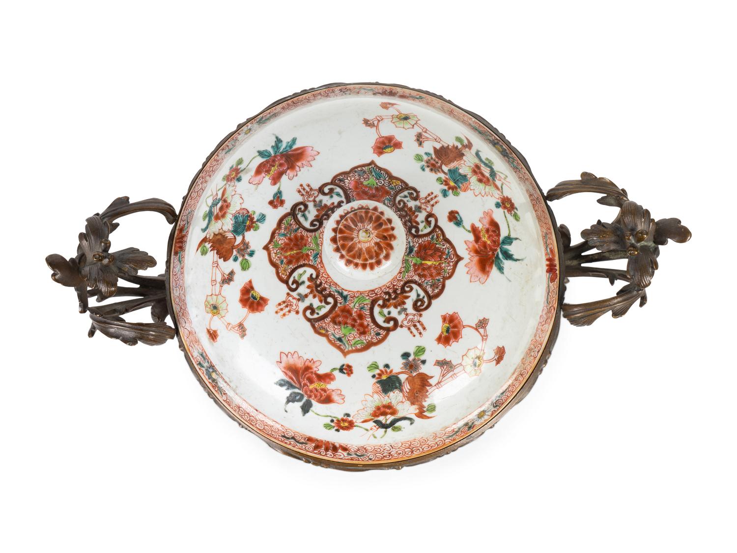 A Gilt Bronze Mounted Chinese Export Porcelain Bowl and Cover — 18TH CENTURY, Mounts 19TH CENTURY