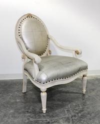 An Oversized Open Armchair Height 43 inches.