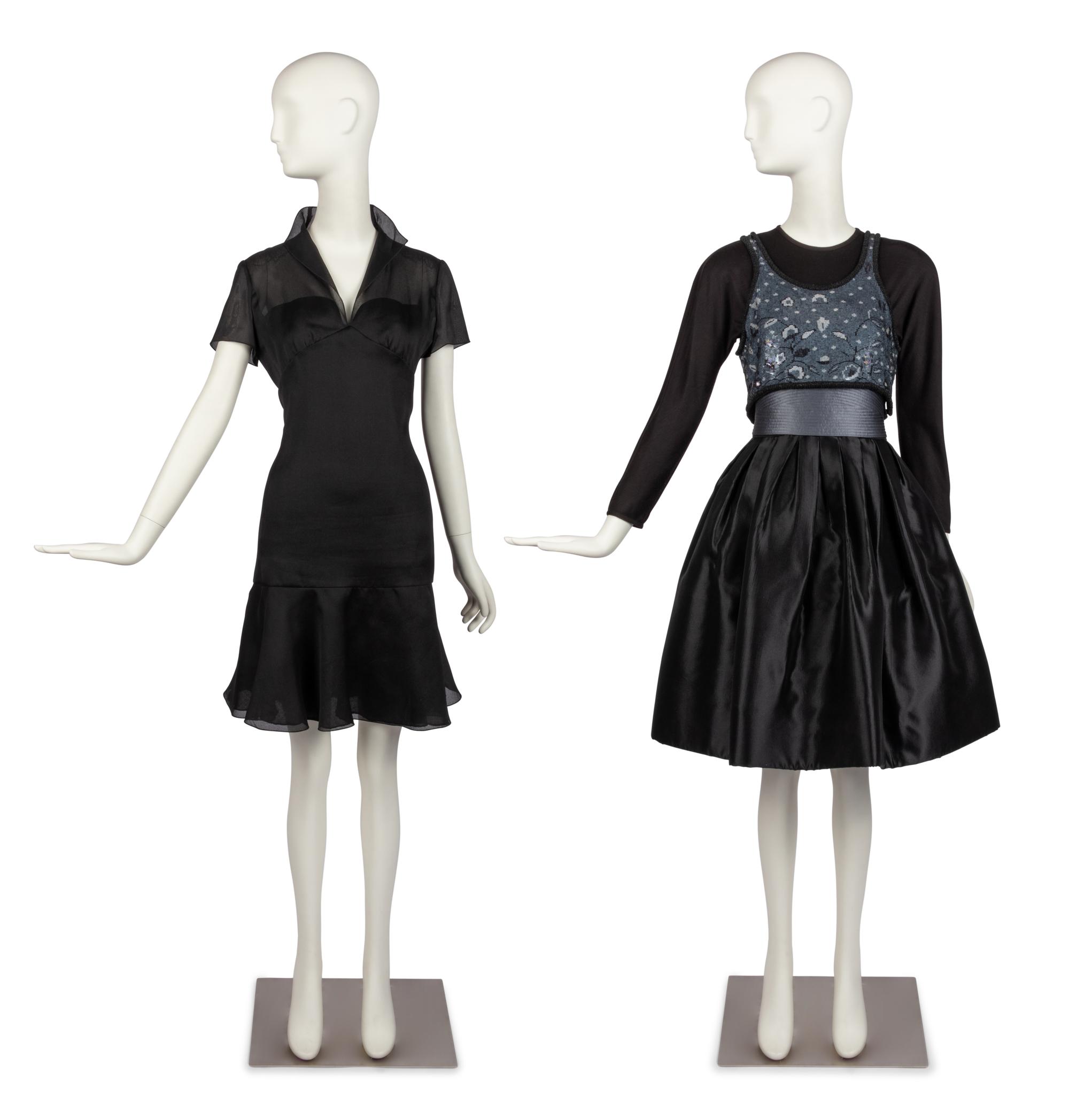 Two Dresses: One Chanel, One Geoffrey Beene, 1990s