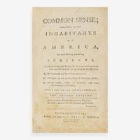 [Americana] (Paine, Thomas, et al.) Common Sense; Addressed to the Inhabitants of America…