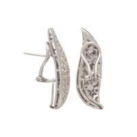 DIAMOND AND GRAY CULTURED PEARL EARRINGS