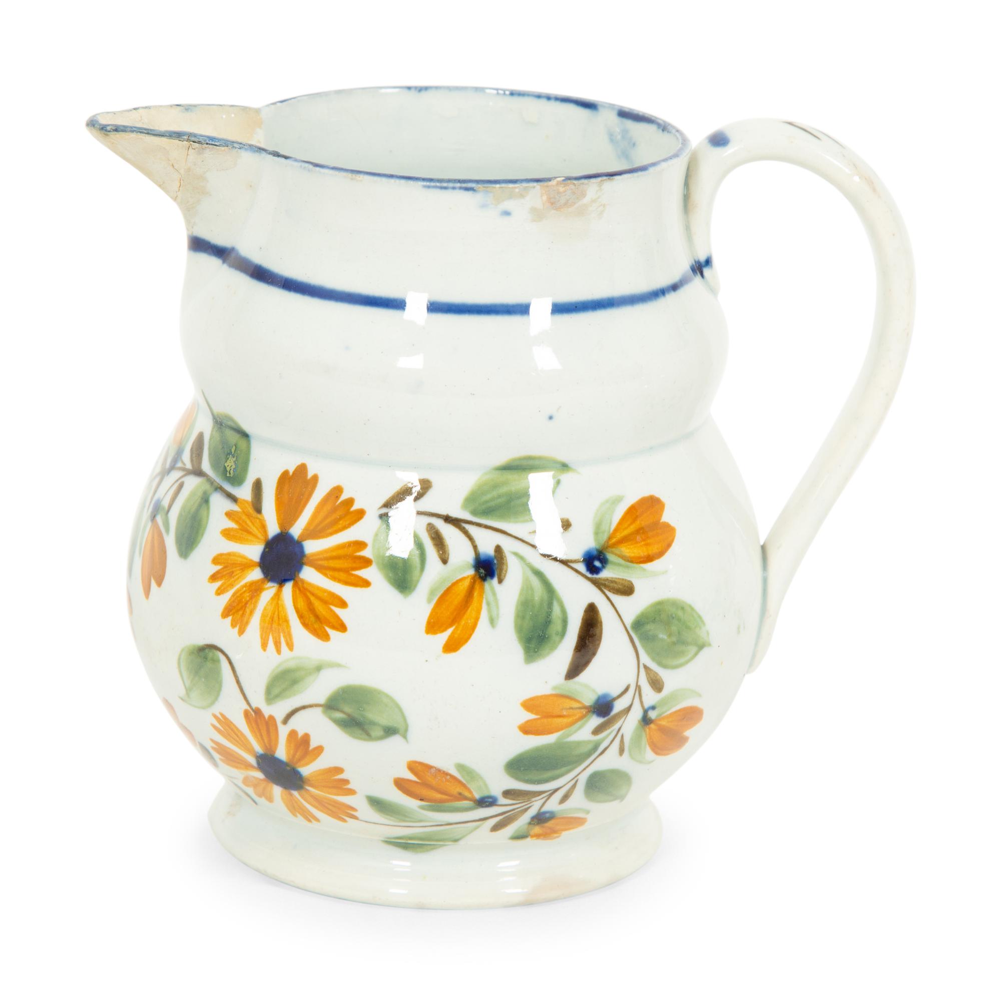 Seven Staffordshire Creamers