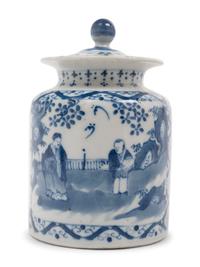 Three Chinese Export Blue and White Porcelain Wares