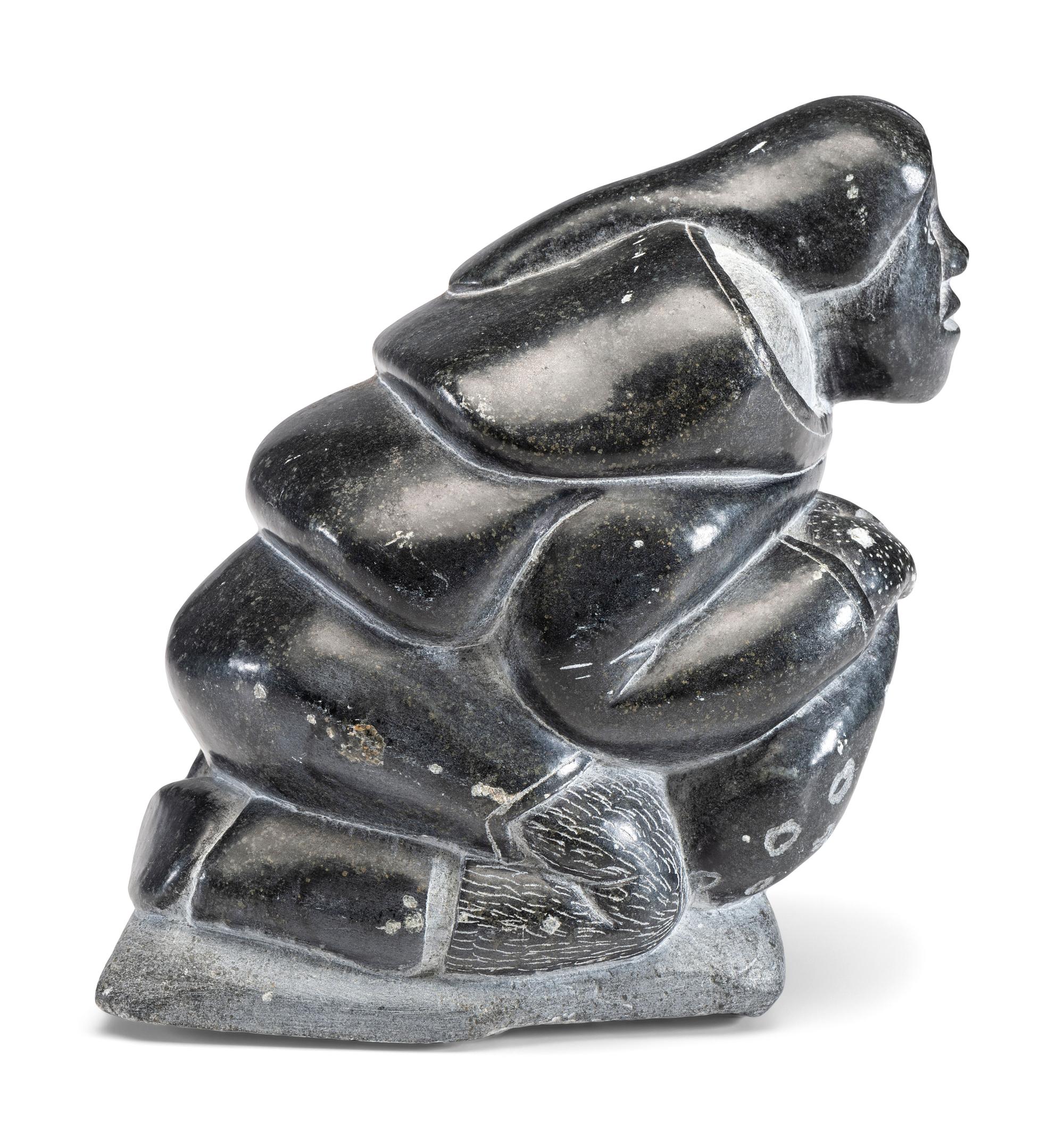 Inuit Figural Soapstone Sculpture