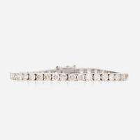 A diamond and white gold bracelet