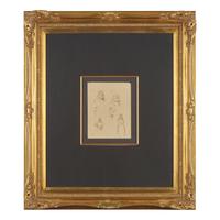 Camille Pissarro (Danish/French, 1830-1903) — Étude de Personnages et Caricatures