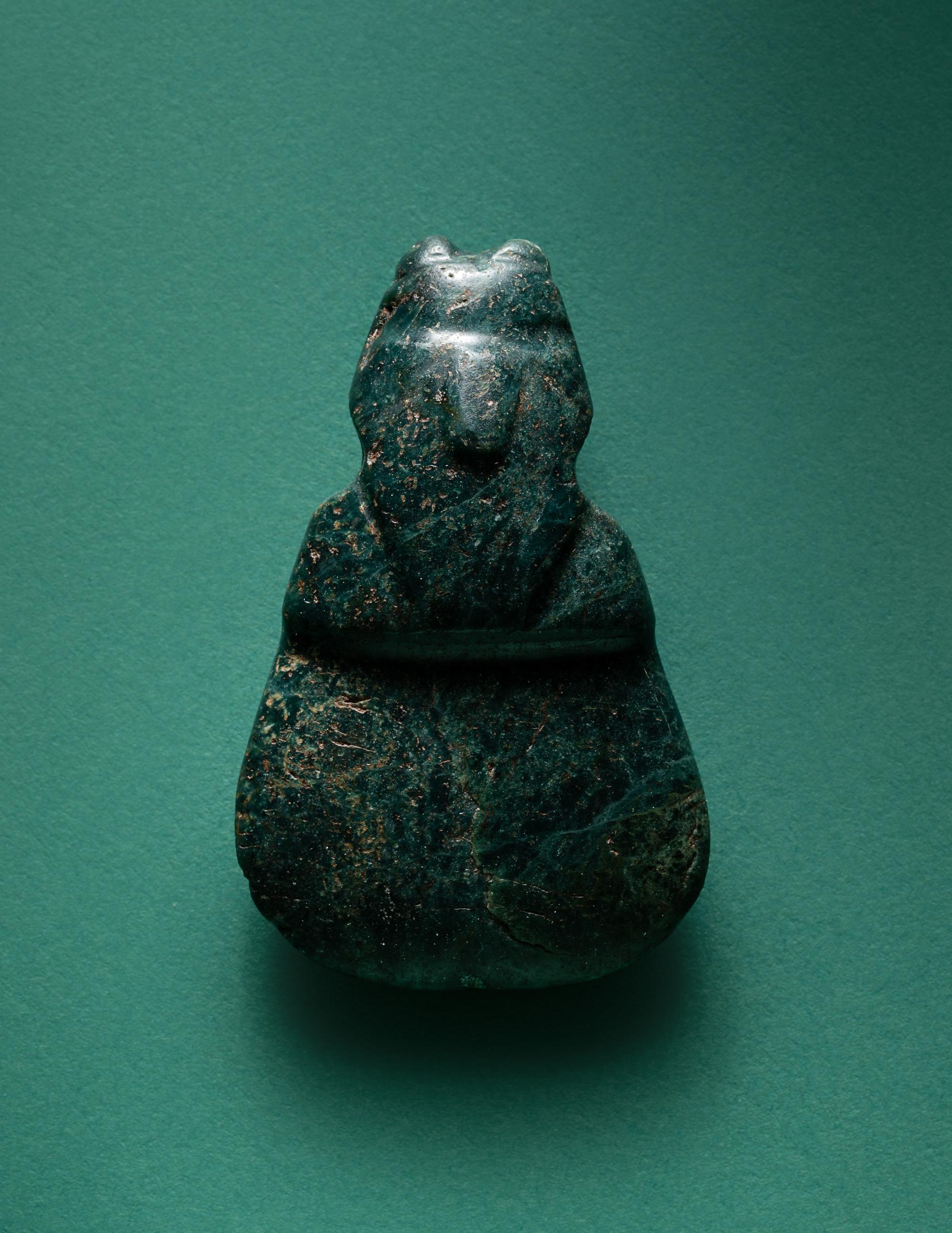 A Costa Rican Jade Axe-God Pendent
