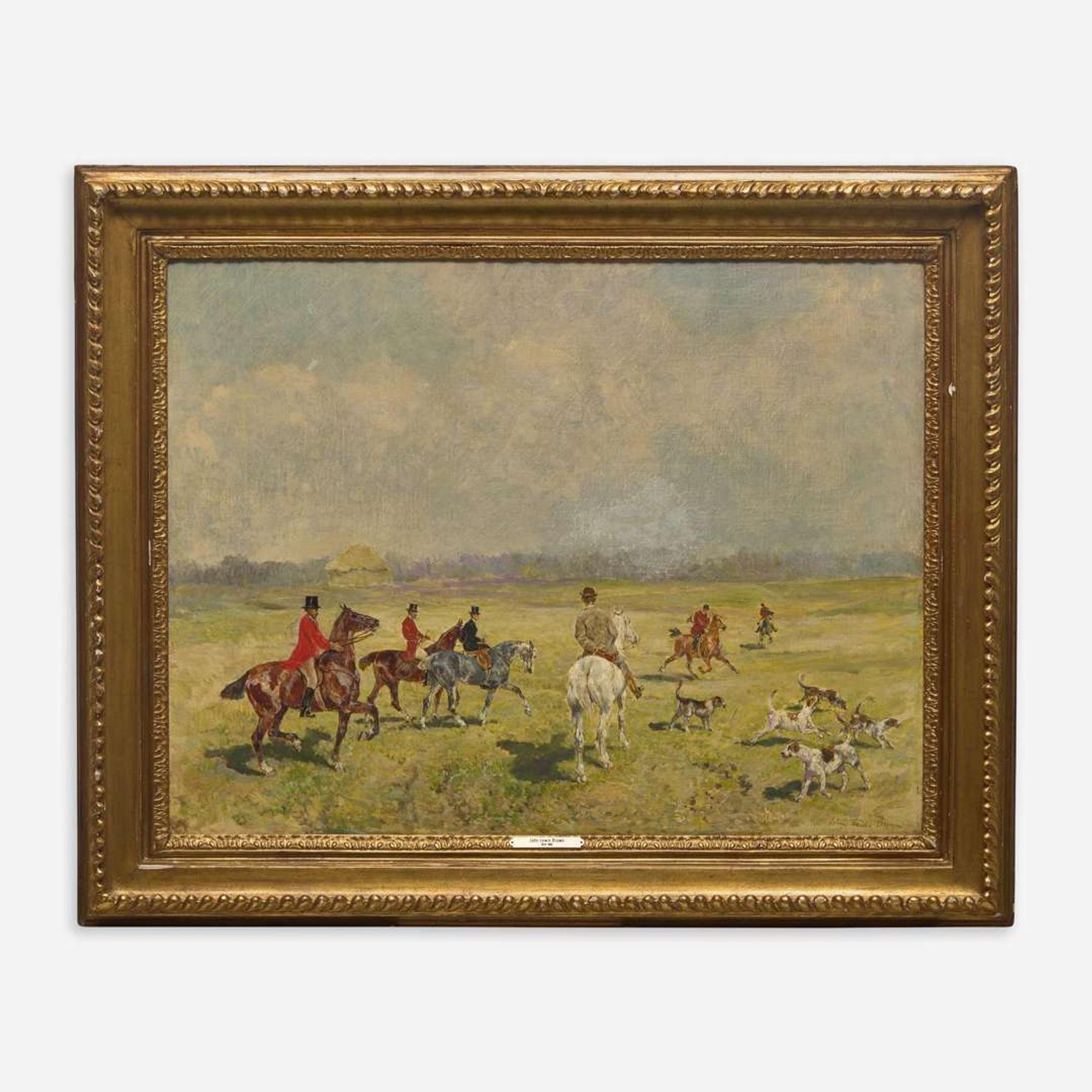 John Lewis Brown (British, 1829–1890) Cavaliers en Chasse