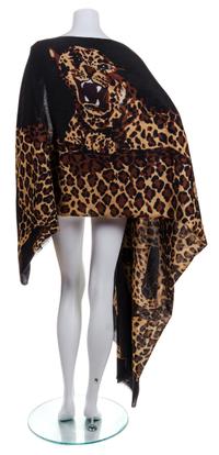 An Yves Saint Laurent Linen Scarf, 90" x 54".