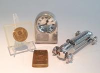 A Group of Metal Desk Articles