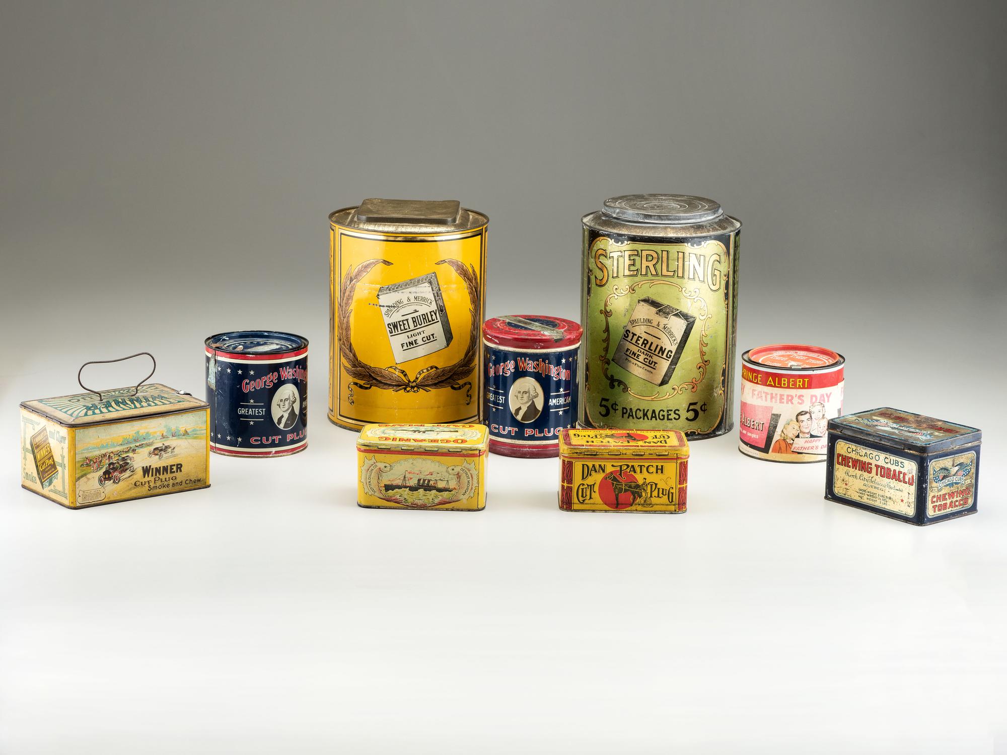 Nine Tobacco Advertising Tins