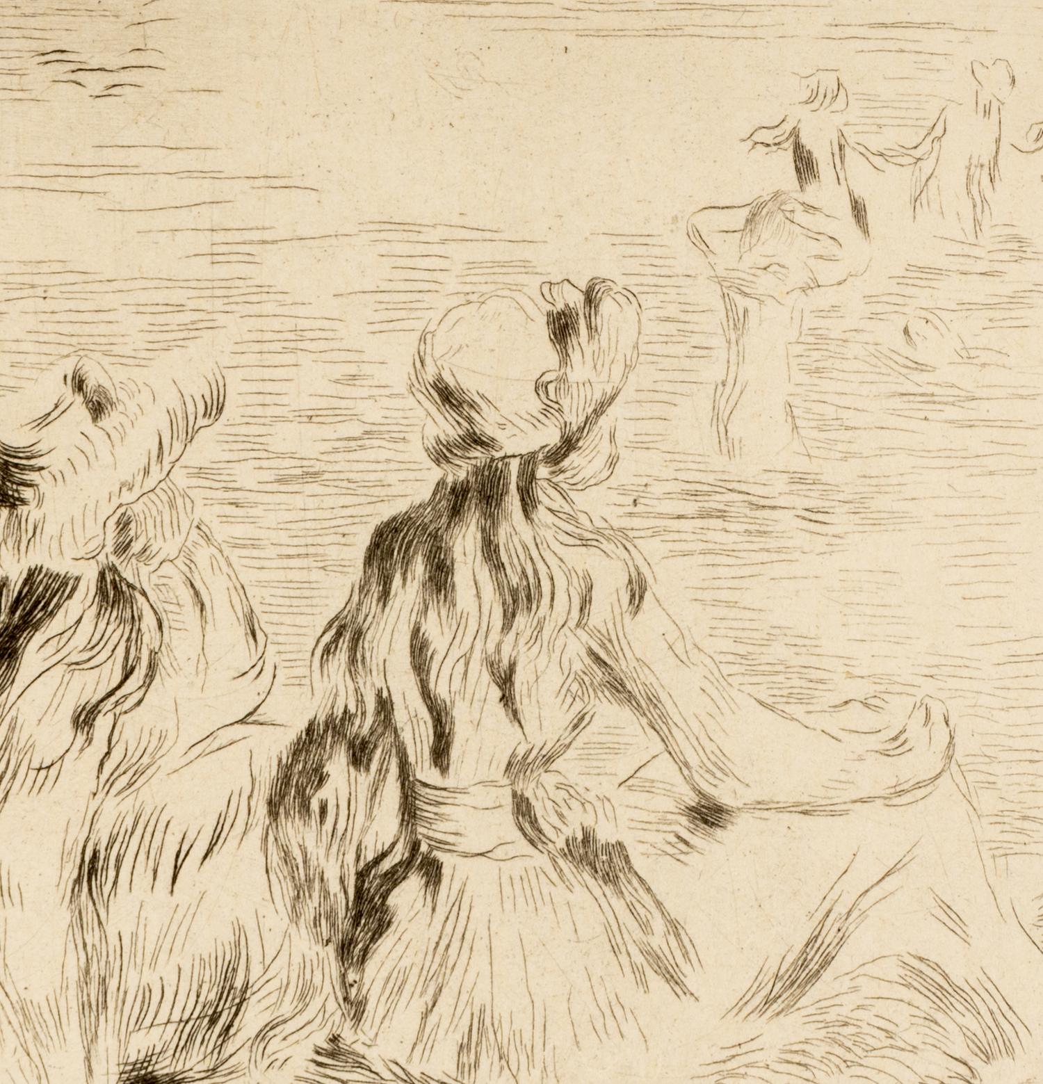 A Pair of Etchings ( Sur la Plage à Berneval, ca. 1892 and Le chapeau épinglé , ca. 1894)