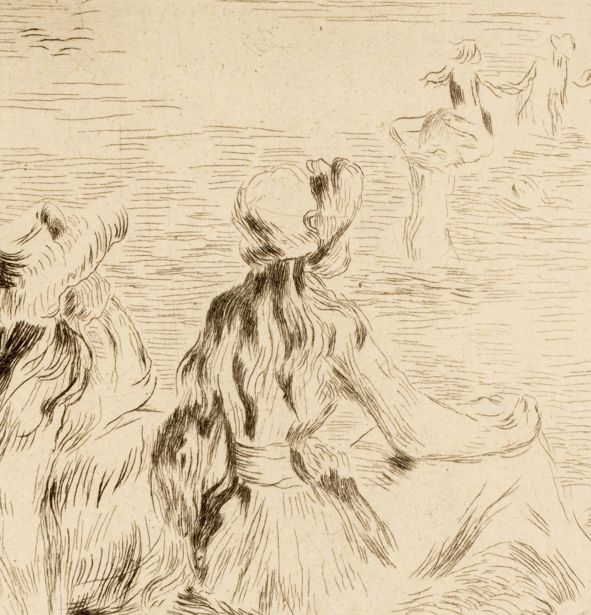 A Pair of Etchings ( Sur la Plage à Berneval, ca. 1892 and Le chapeau épinglé , ca. 1894)