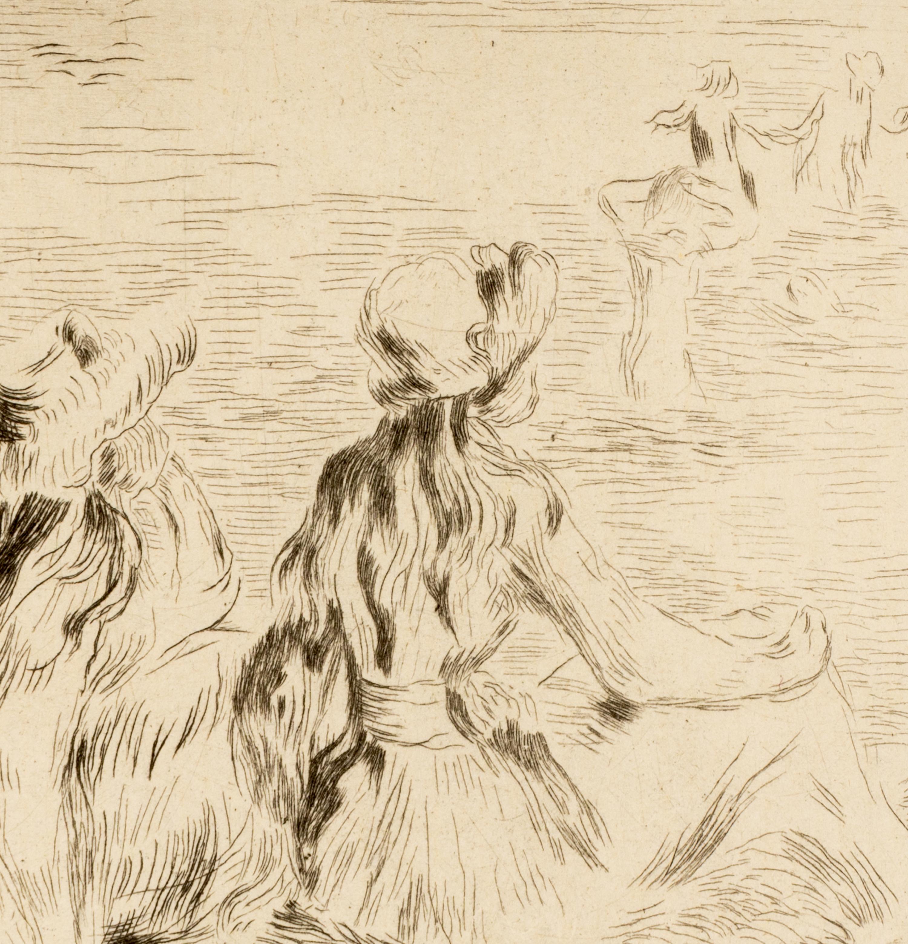 A Pair of Etchings ( Sur la Plage à Berneval, ca. 1892 and Le chapeau épinglé , ca. 1894)
