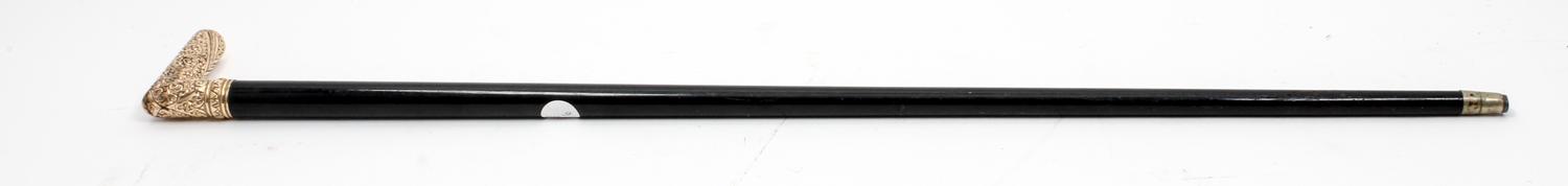 A Victorian Gold Filled Cane Length 35 1/4 inches. — LATE 19TH CENTURY
