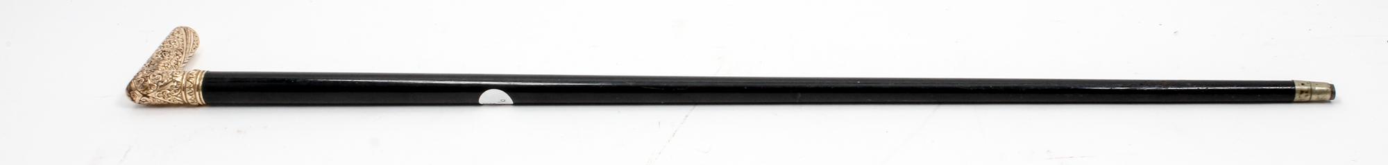 A Victorian Gold Filled Cane Length 35 1/4 inches. — LATE 19TH CENTURY