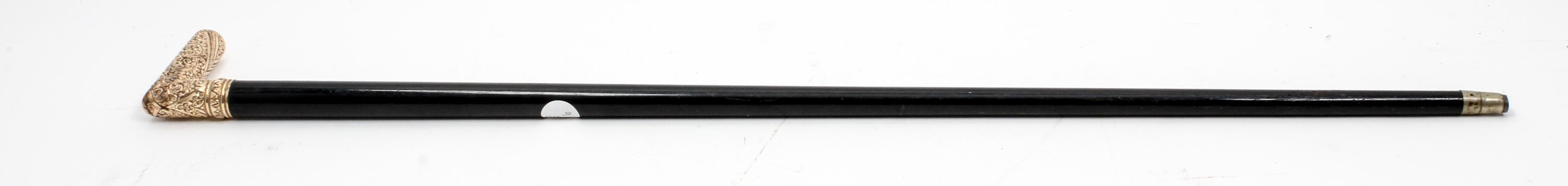 A Victorian Gold Filled Cane Length 35 1/4 inches. — LATE 19TH CENTURY