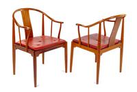 Pair of China Armchairs, c. 1985, Fritz Hansen, Denmark