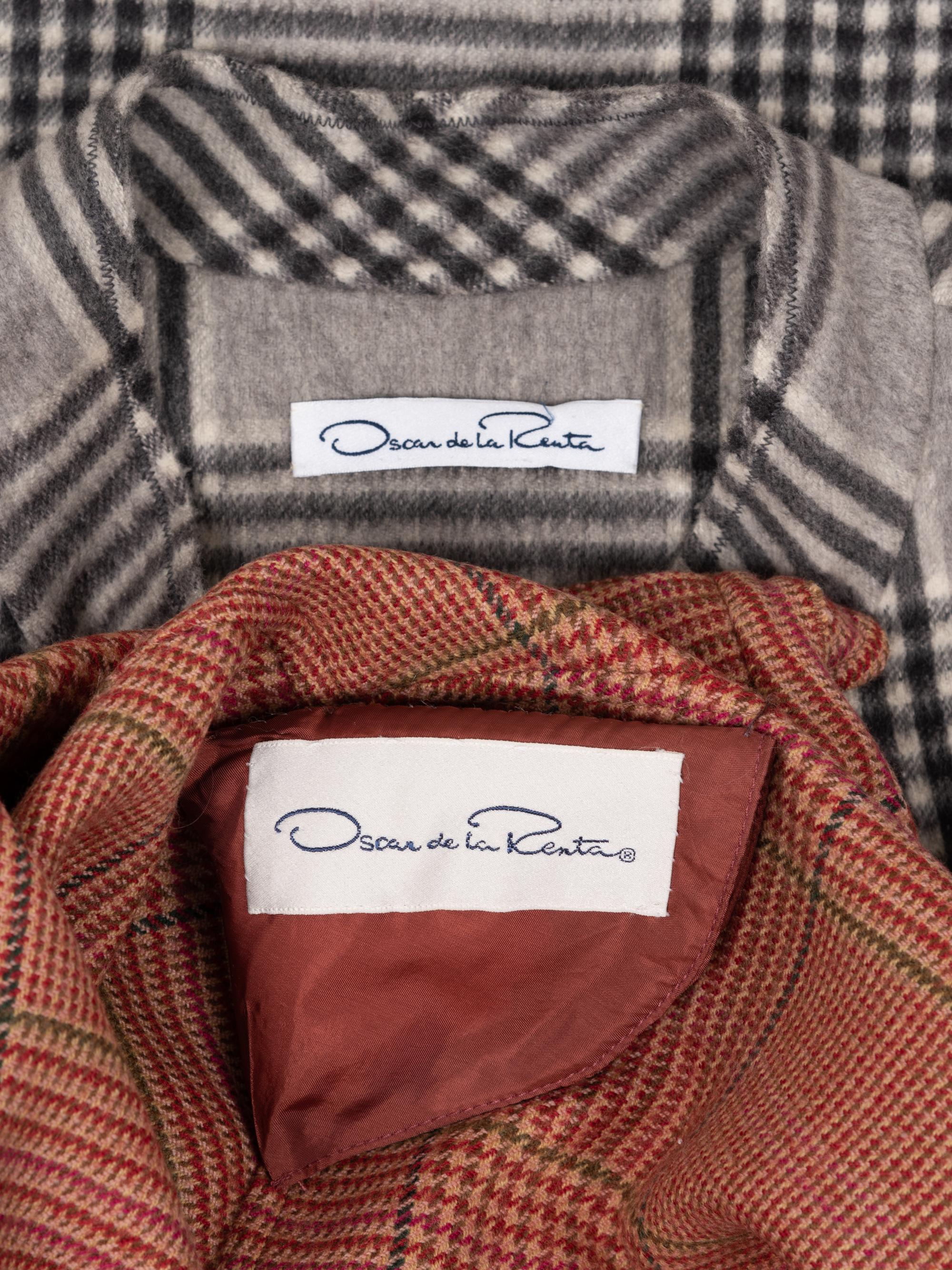 Two Oscar de la Renta Coats, 1980-90s