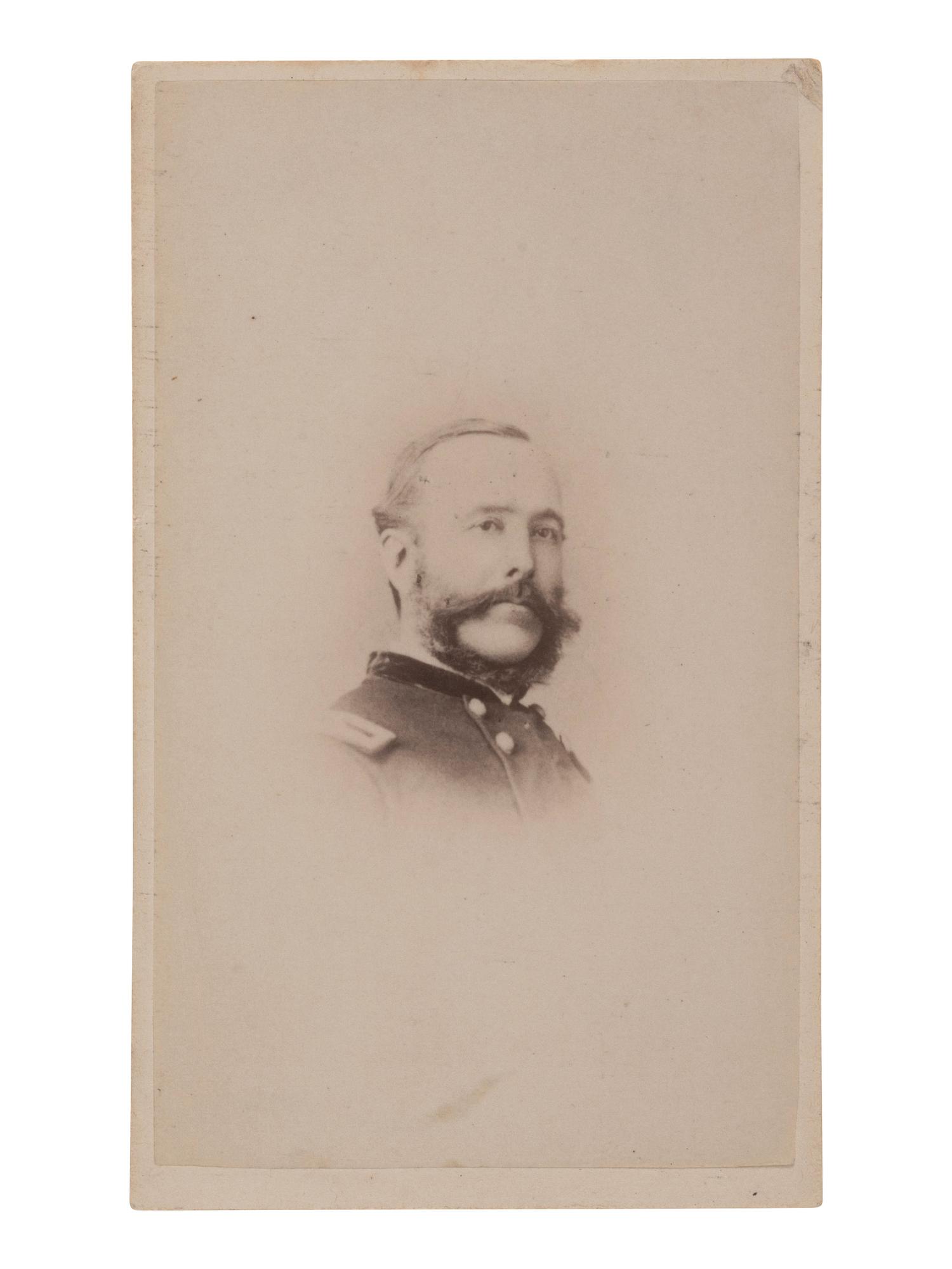 [CIVIL WAR - GETTYSBURG]. CDV of General William Gamble.