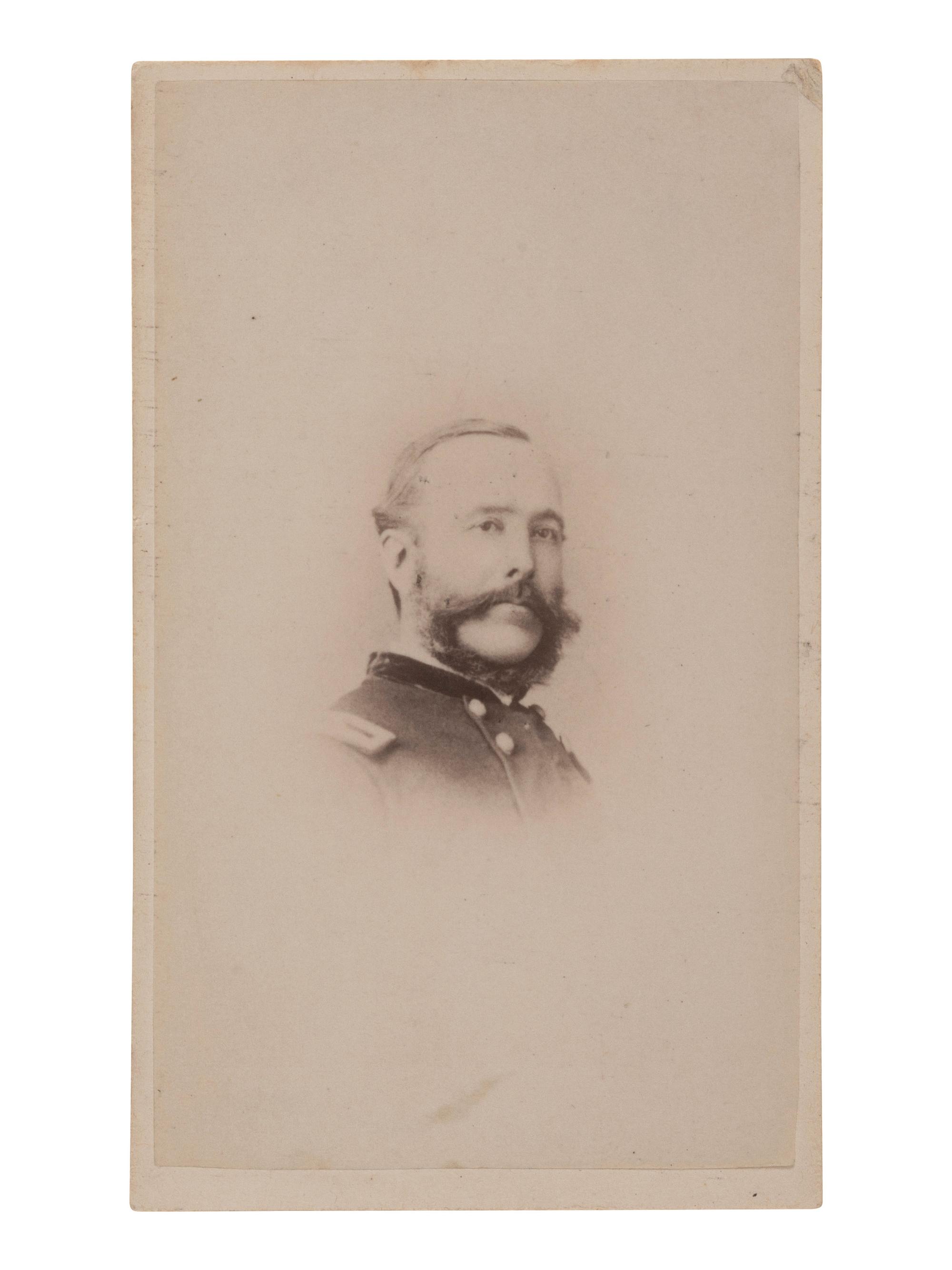 [CIVIL WAR - GETTYSBURG]. CDV of General William Gamble.