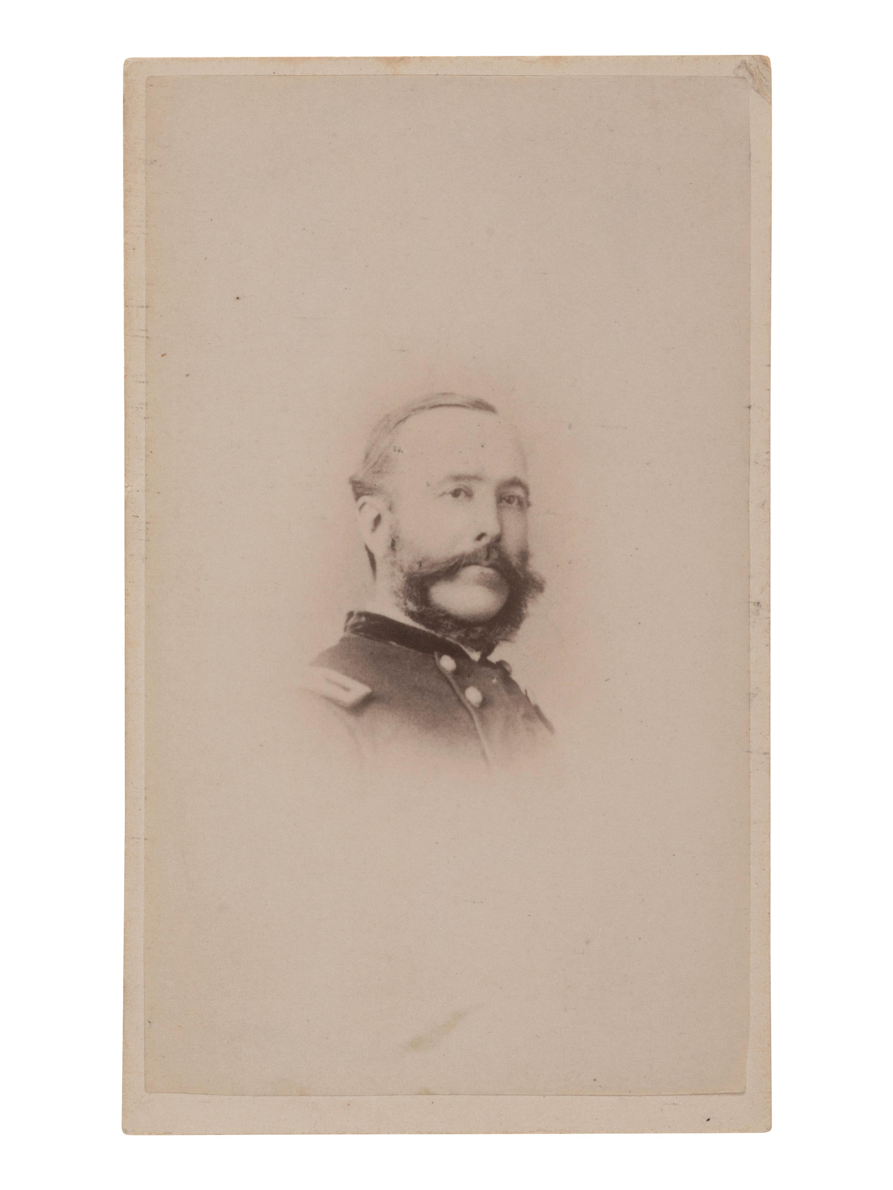 [CIVIL WAR - GETTYSBURG]. CDV of General William Gamble.