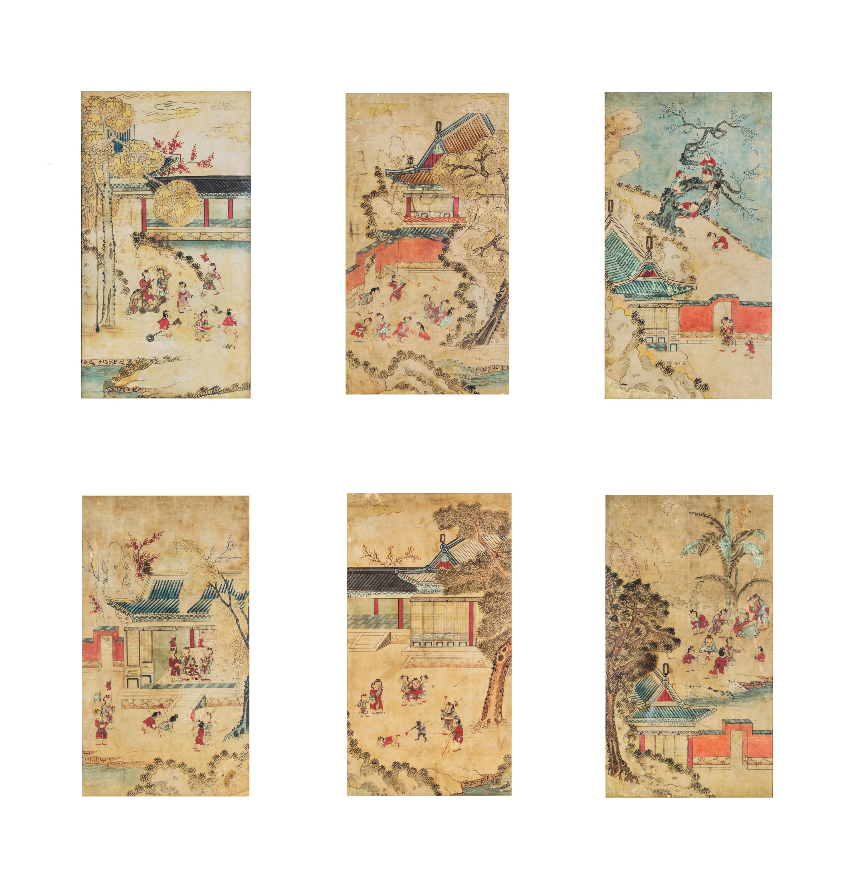 Anonymous, (Korean, second half of 19th Century), Baekjado (One Hundred Children)