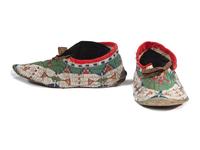 Sioux Beaded Hide Moccasins
