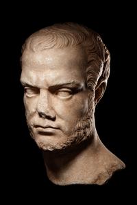 A Roman Marble Head of a Bearded Man