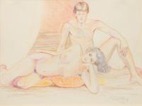 Sylvia Sleigh, (American, 1916-2010), Untitled (Nudes), 1980